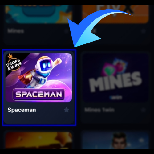 Crie uma conta no jogo Spaceman
