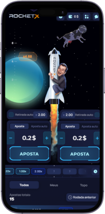 Jogo móvel RocketX